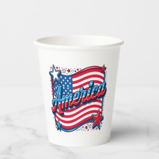 Vasos De Papel Taza de café con estilo América