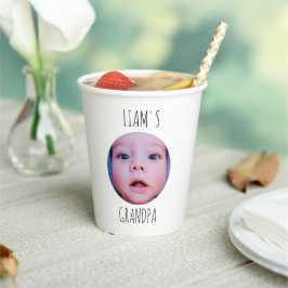 Vasos De Papel Taza de café con foto y nombre de bebé personaliza