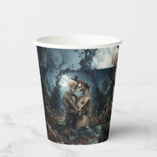 Vasos De Papel Taza de café de matrimonio de esqueleto
