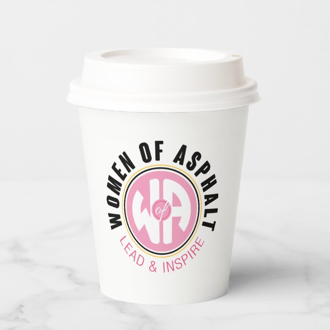 Vasos De Papel Taza de café desechable + juego de tapas (Anverso)