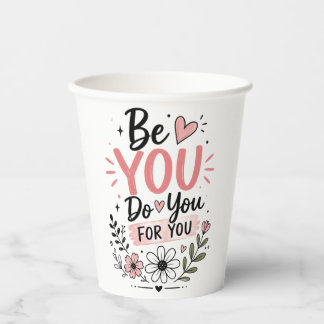 Vasos De Papel Taza de café personalizada con nombre floral | Flo