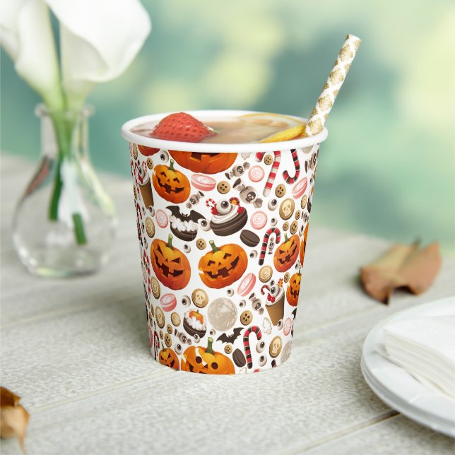 Vasos De Papel Taza de calabaza (in situ)