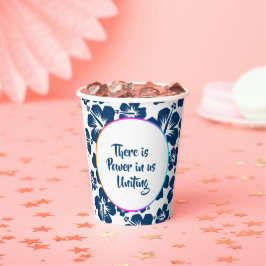 Vasos De Papel Taza de celebración floral del patrimonio AAPI sim