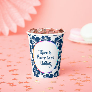 Vasos De Papel Taza de celebración floral del patrimonio AAPI sim
