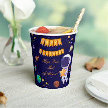 Taza de Cumpleaños Fiesta Espacial | Tema Astronau
