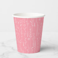 Taza de fiesta de flores silvestres rosadas | Dise