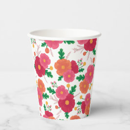 Vasos De Papel Taza de fiesta de papel Bold Blooms