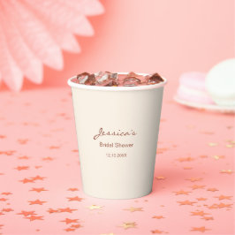 Vasos De Papel Taza de Mocha de Chocolate para Desayuno Nupcial d