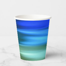 Vasos De Papel Taza de papel azul cepillado