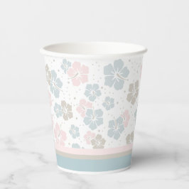 Vasos De Papel Taza de papel azul y rosa dulce