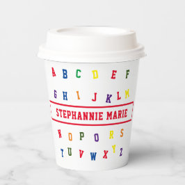 Vasos De Papel taza de papel Baby Shower de ABC