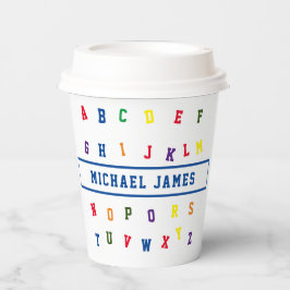 Vasos De Papel taza de papel Baby Shower de ABC