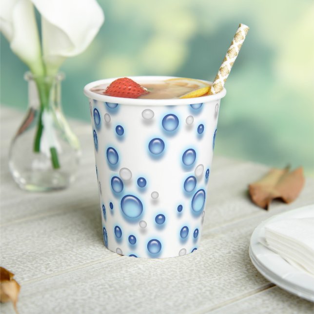 Vasos De Papel Taza de papel - Burbujas con gas (in situ)