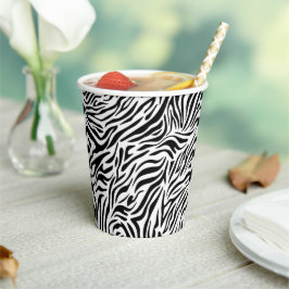 Vasos De Papel Taza de papel con estampado de cebra
