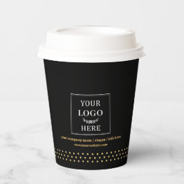 Vasos De Papel Taza de papel con logotipo de empresa con puntos n