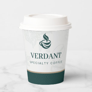 Vasos De Papel Taza de papel con logotipo de tienda de café espec