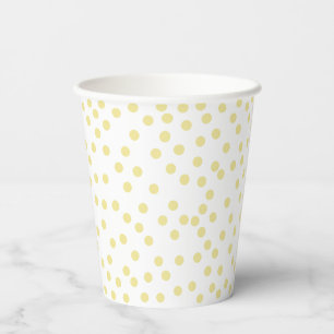 Vasos De Papel Taza de papel con lunares amarillos