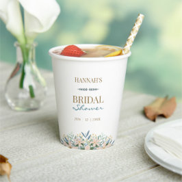 Vasos De Papel Taza de papel con nombre personalizado para desped