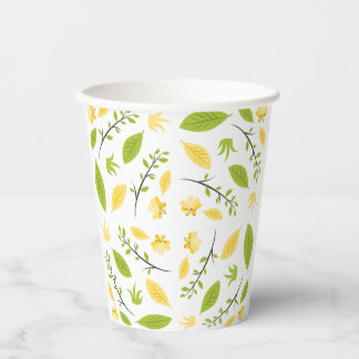 Vasos De Papel taza de papel con patrón floral