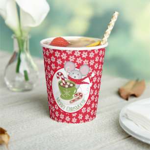 Vasos De Papel Taza de papel copos de nieve ChrisMouse