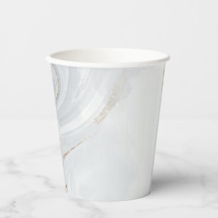 Vasos De Papel Taza de papel de 8 oz texturizada de Marble Pastel