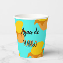 taza de papel de agua de mago