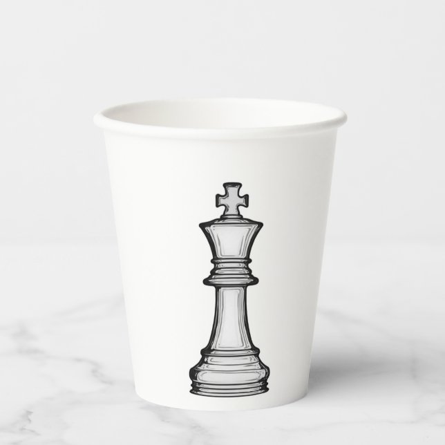 Vasos De Papel Taza de papel de ajedrez (Anverso)