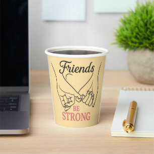 Vasos De Papel Taza De Papel De Amistad Inspiradora