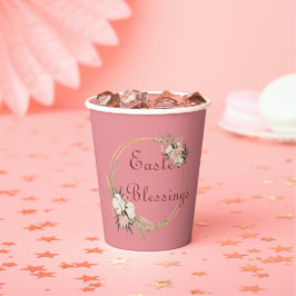 Vasos De Papel Taza de papel de bendiciones de Pascua Suministro