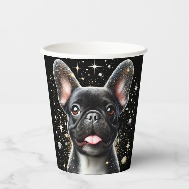 Vasos De Papel ¡taza de papel de bulldog! (Anverso)
