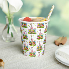 Vasos De Papel Taza de papel de cumpleaños feliz de magdalena gem