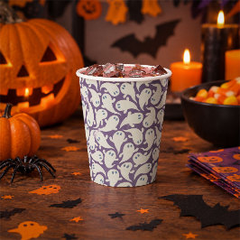 Vasos De Papel Taza de papel de fantasma lindo de Halloween. Fant