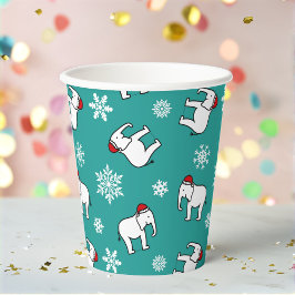 Vasos De Papel Taza de papel de fiesta de elefante blanco de Navi