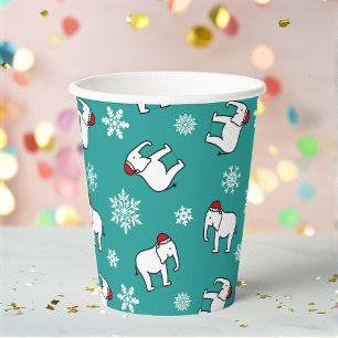 Vasos De Papel Taza de papel de fiesta de elefante blanco de Navi