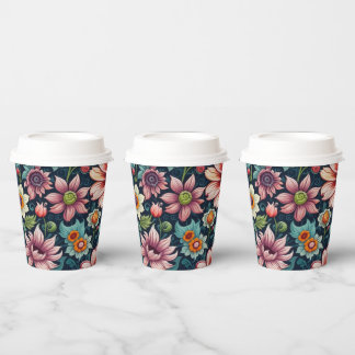 Vasos De Papel Taza de papel de flor