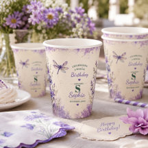 Taza de papel de flor de nacimiento de septiembre