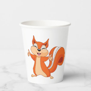 Vasos De Papel Taza de papel de la ardilla Fizzy