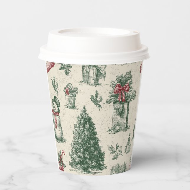 Vasos De Papel taza de papel de Navidad (Anverso)