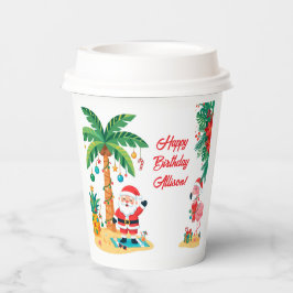 Vasos De Papel Taza de papel de Navidad en julio