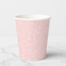 Taza de papel de puntos pequeños