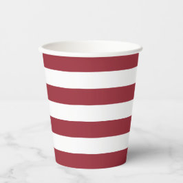 Vasos De Papel Taza de papel de tira roja y blanca