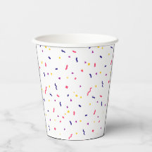 taza de papel del fiesta rociador