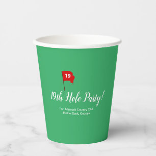Vasos De Papel Taza de papel del Pub del 19º Hoyo