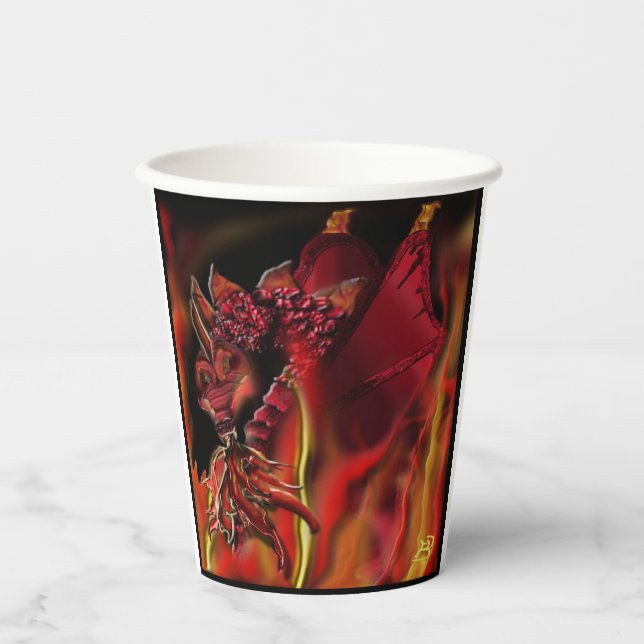 Vasos De Papel Taza de papel Dragon para Crimson (Anverso)
