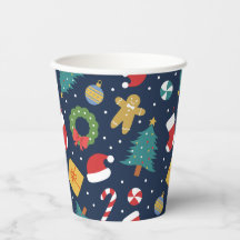 Taza de papel festiva Jolly Jumble Holiday