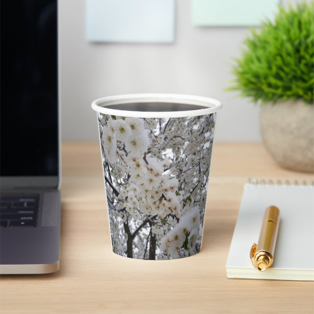 Vasos De Papel Taza de papel Flor de Nieve (in situ)