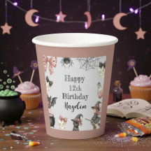 Taza de papel mágica de Halloween