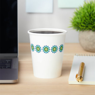 Vasos De Papel Taza de Papel - Mandalas Coloridos