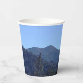 Vasos De Papel Taza de papel Mt Tamalpais y árboles de secuoya
