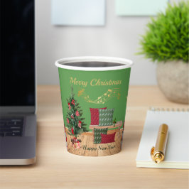 Vasos De Papel Taza de papel Navidad banco acogedor